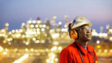 Employee at GTL plant