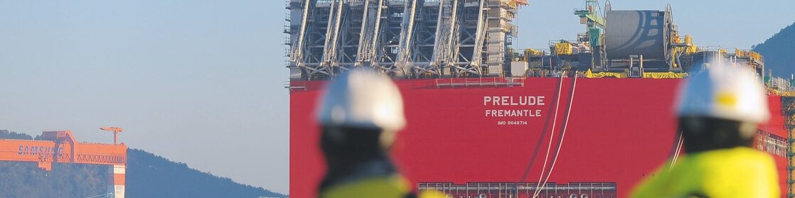 Prelude’s maiden voyage: the facility’s enormous hull takes to the water for the first time