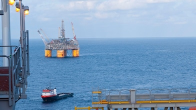 Offshore deep-water floating platform in the Gulf of Mexico