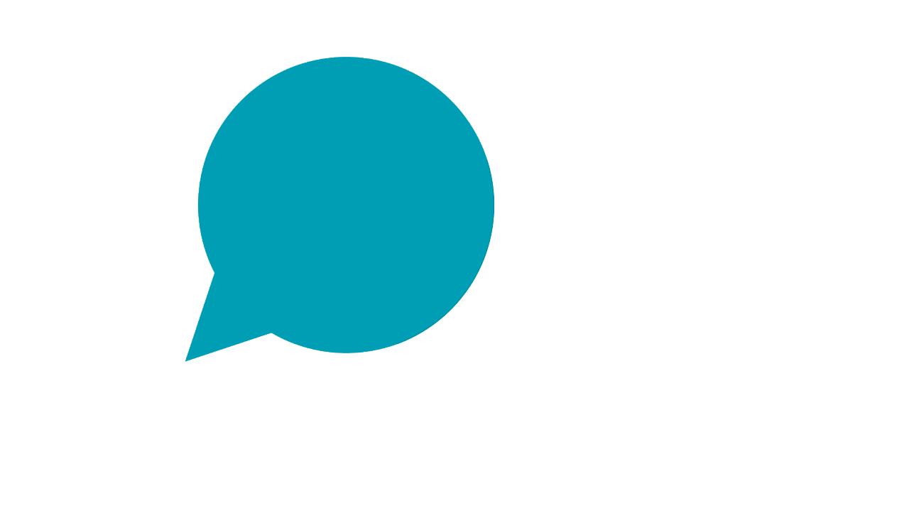 Graphic of a speech bubble