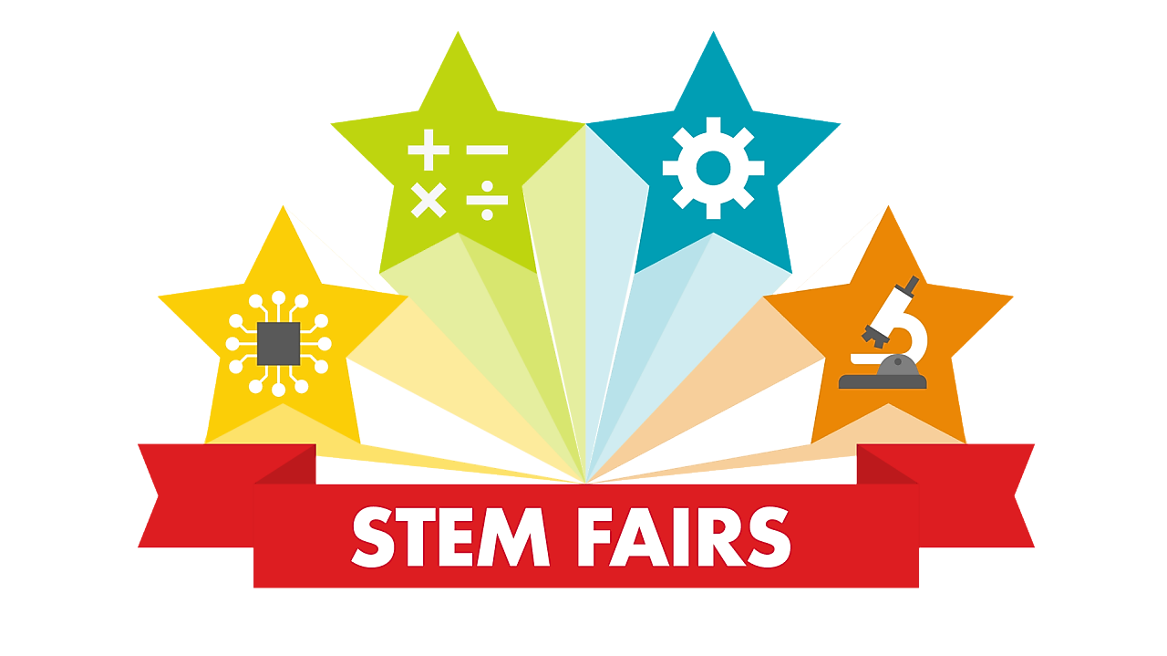 Graphic image of the Stem Fairs logo
