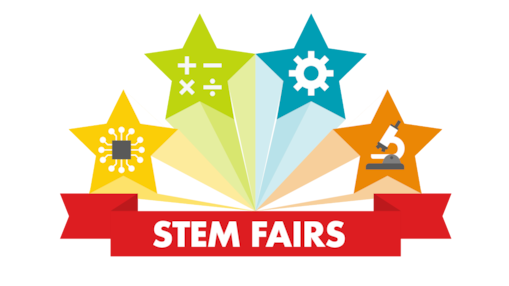 Graphic image of the Stem Fairs logo